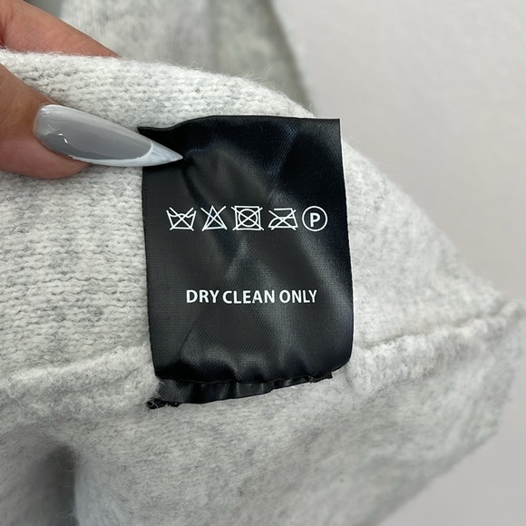 Love token XS LONG HOODED CARDIGAN light gray duster cardigan new with tags - Picture 16 of 16